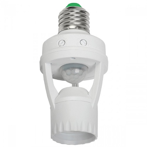 Датчик движения в патрон Е27 ИК/Лк Smartbuy SBL-MS-010 Е27 60Вт 6м 360° IP20 фото Датчик движения в патрон Е27 ИК/Лк Smartbuy SBL-MS-010 Е27 60Вт 6м 360° IP20 картинка